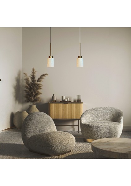 Tiny Beyaz Cam Ikili Avize Ince Eskitme Başlık Retro Sarkıt Lamba Restoran Salon Aydınlatma fiyatları