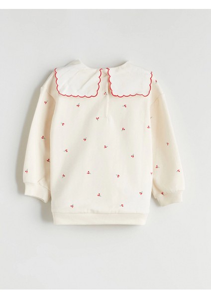 Lcw Baby Ekru Bebe Yaka Kız Bebek Sweatshirt ve Tayt 2'li fırsatları