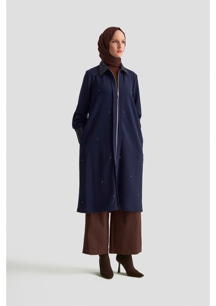 Taşlı Örme Kap 25KD4030 Indigo