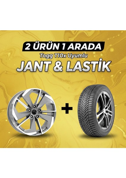 Togg T10X Uyumlu 235/50R19 Dört Mevsim Lastiği 4 Adet YILI:2025+DY1129 Tgd 19" Jant 4 Adet