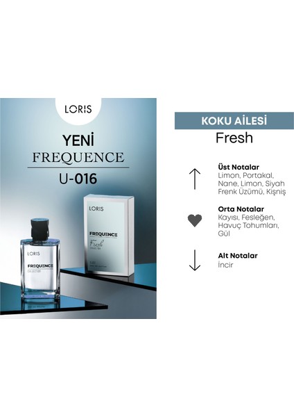 U-16 Frequence Unisex Parfüm Edp 50 ml fiyatları
