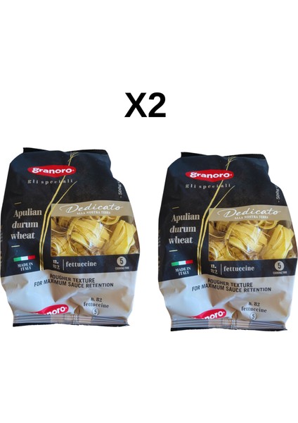 2 Adet 500G Granoro Dedicato Fettuccine Makarna