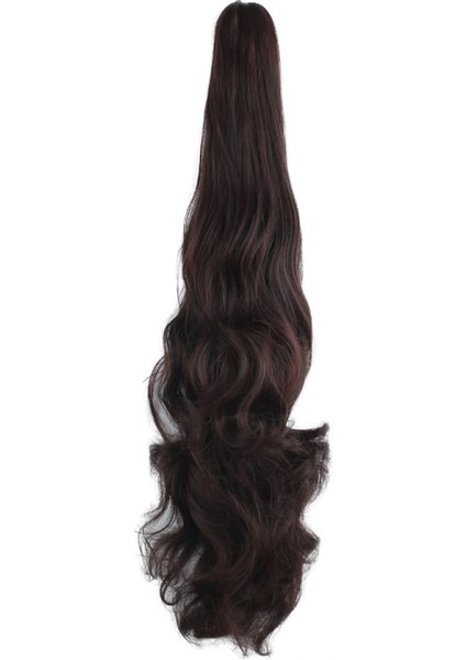 Tokalı Dalgalı At Kuyruğu - Koyu Kahve modelleri