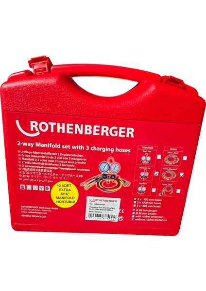 5 Hortumlu Çantalı Manifold Seti R22/R410A/R404A NO:1000050067 modelleri