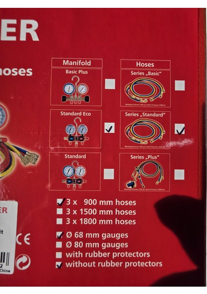 5 Hortumlu Çantalı Manifold Seti R22/R410A/R404A NO:1000050067 fırsatları