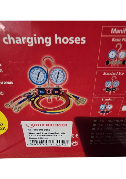 5 Hortumlu Çantalı Manifold Seti R22/R410A/R404A NO:1000050067