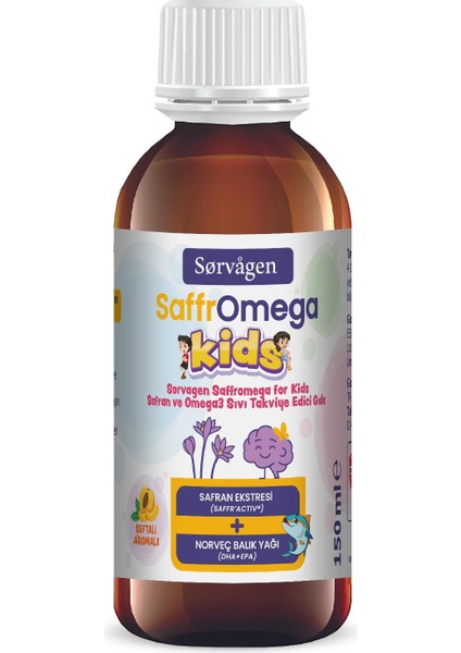 Saffromega Kids ( Safran ve Omega3) -150 ml indirimleri