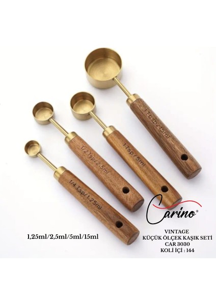 Vintage Küçük Ölçek Kaşık Seti