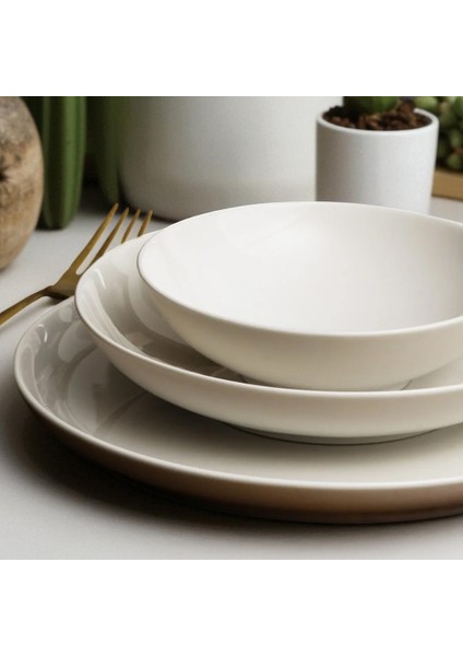 Bilbao Sade 24 Parça 6 Kişilik Bone Porselen Yemek Takımı fiyatları