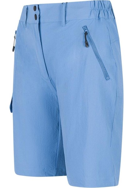 Paisley Bayan Kargo Şort Mavi