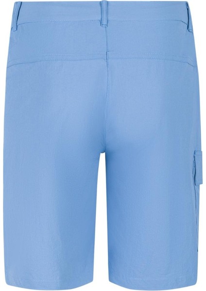 Paisley Bayan Kargo Şort Mavi