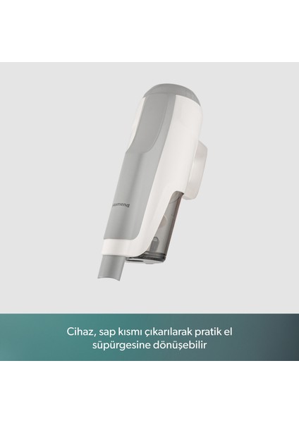 Dustroyer 1272H 2 In 1 Kablolu Dikey Süpürge Beyaz Gri indirimleri