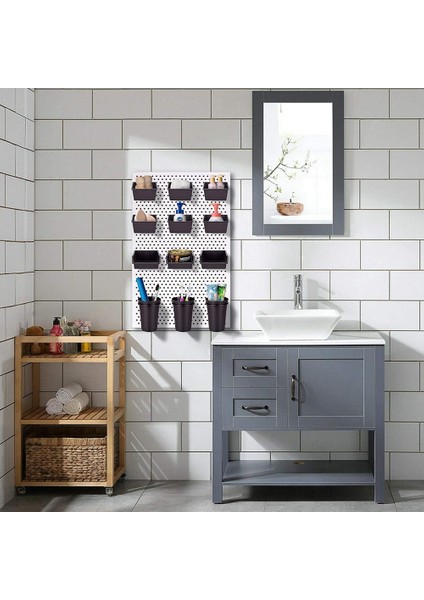 Pegboard Kutuları Kancalar ve Döngüler ile Peg Tahta Bardakları 12 Paket Çiftlik Organizatör Aksesuar Araçlar Depolama Düzenleme Sistem Kiti (Yurt Dışından) fırsatları