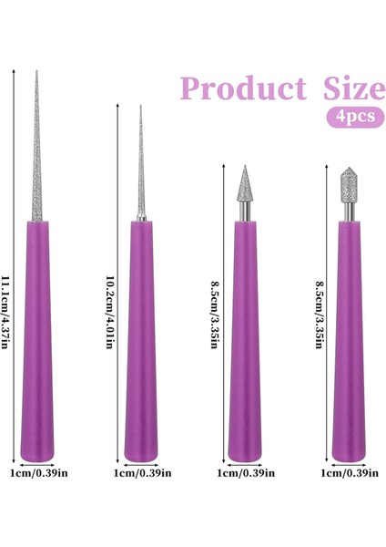 4pcs Elmas Uçlu Boncuk Raybası Mücevher Yapım Boncuk Deliği Büyüteç Aracı Cam Plastik Metal Ahşap Boncuklar (Yurt Dışından) modelleri