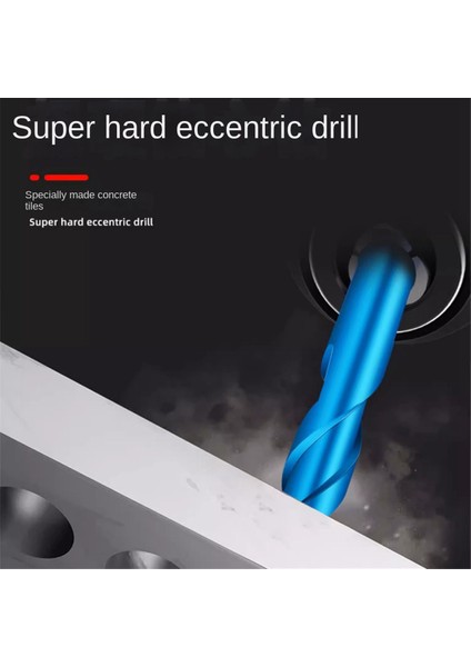 10PCS Crooked Head Eksantrik Matkap Cam Betona Odaklanmış 10 Parçalı Çok Amaçlı Matkap Seti Seramik Tuğla (Yurt Dışından) indirimleri