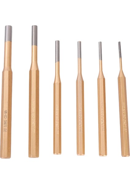 6pcs 3-8mm Silindirik Punch Kesme Alaşım Çelik Çelik Yuvarlak Head Center Punch Kesme Perküsyon Yumruk Iğne El Aletleri (Yurt Dışından)