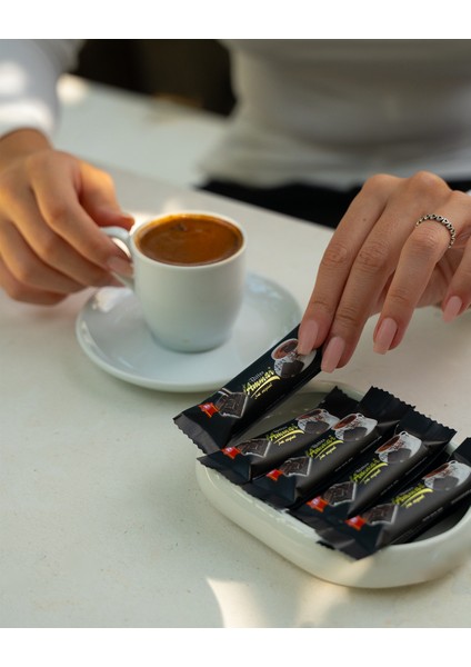 Bitter Çikolata (50 ADET X 7 GR=350GR) Gerçek Bitter Lezzeti, Kahve Yanı İkramlık modelleri
