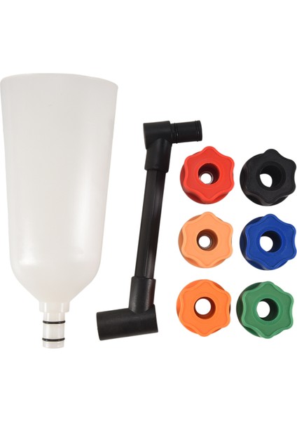 8pcs Yağ Hunisi Doldurma Kiti 6 Adaptörle Araba Kamyonu Için Otomotiv Aracı (Yurt Dışından)