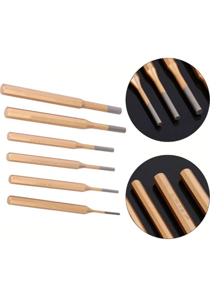 6pcs 3-8mm Silindirik Punch Kesme Alaşım Çelik Çelik Yuvarlak Head Center Punch Kesme Perküsyon Yumruk Iğne El Aletleri (Yurt Dışından) fiyatları