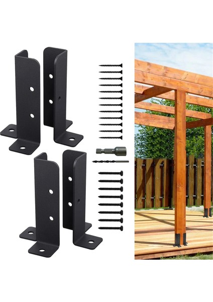 4pcs Ayarlanabilir Güverte Posta Çapa Basklar Pergola Çik Korunmak Için Çıp Posta Kutusu Pavilion Bahçe Aracı (Yurt Dışından) modelleri