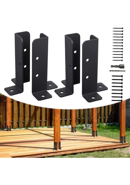 4pcs Ayarlanabilir Güverte Posta Çapa Basklar Pergola Çik Korunmak Için Çıp Posta Kutusu Pavilion Bahçe Aracı (Yurt Dışından) fırsatları