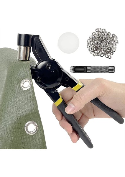 Grommet Alet Kiti Pres Pensesi 3/8 Inç (10MM) Delin Yumruk Manuel Kitleri Silver Grometsli Küçük Delik Makinesi (Yurt Dışından) modelleri