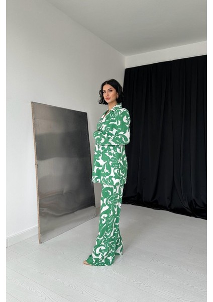 Yeşil Ceket ve Pantolon Takım modelleri