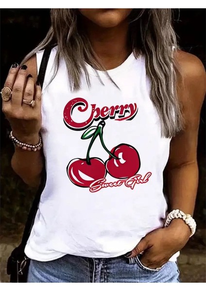 Kadın Kolsuz Bisiklet Yaka Desenli Viskon Bluz modelleri