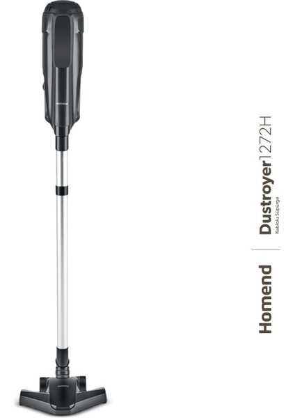 Dustroyer 1272H 2 In 1 Kablolu Dikey Süpürge Siyah