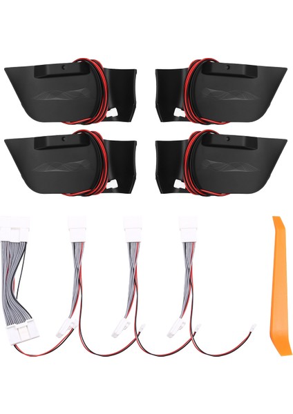 Toyota Için LED Araç Iç Ortam Işığı Rav4 2019-2023 7 Renkli Saplı Kapı Kase Lambası Yedek Dekoratif Işık (Yurt Dışından) fiyatları