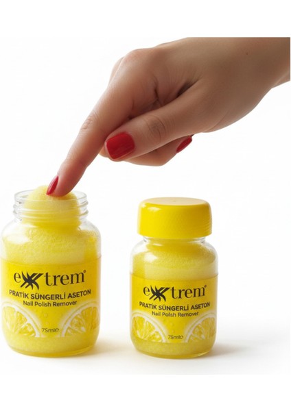 Pratik Süngerli Aseton 75ML x 3 Çilek Okyanus Limon fırsatları