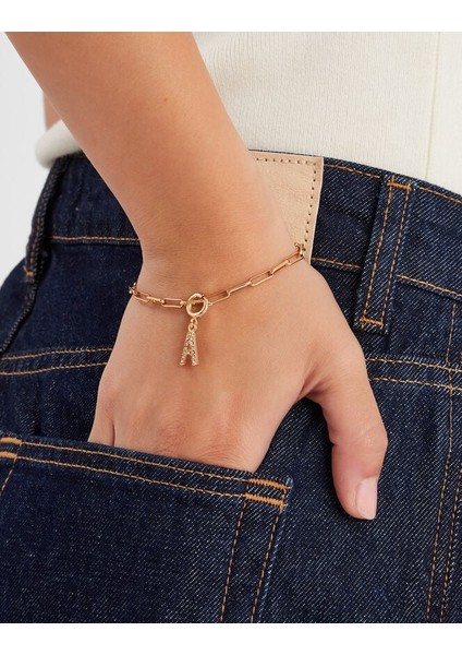 Taşlı Harf Charm C Harfi