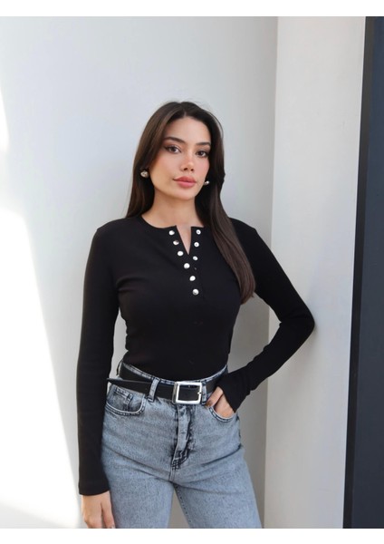 Fitil Desen Çıtçıtlı Bluz fiyatları