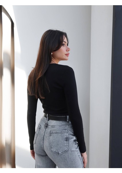 Fitil Desen Çıtçıtlı Bluz indirimleri