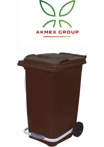 Plastik Metal Pedallı Çöp Konteyneri 240 Litre Konteyner - Isıya Dayanıklı Malzeme Çöp Kutusu