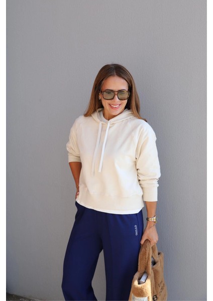 Ekru Kapüşonlu Sweat fiyatları