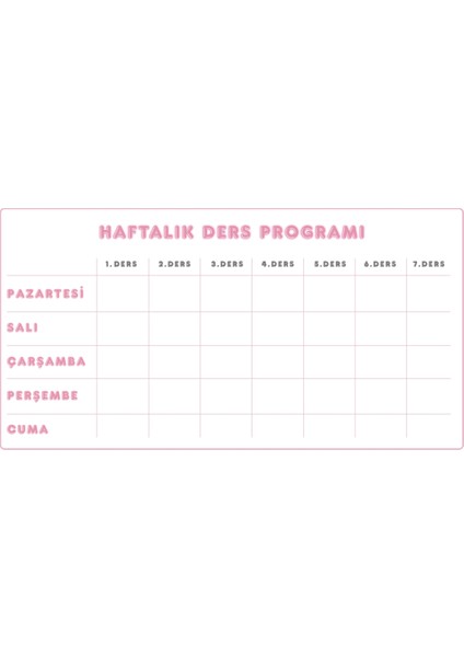Figürlü Isimlik, Ders Programı, Kalem ve Eşya Sticker Seti, Pembe 20 Sayfa fiyatları