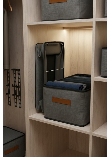 1 Adet Çelik Çerçeve Modüler Raf Düzenleyici 25 x 45 x 20 Cm³ Kırçıl modelleri