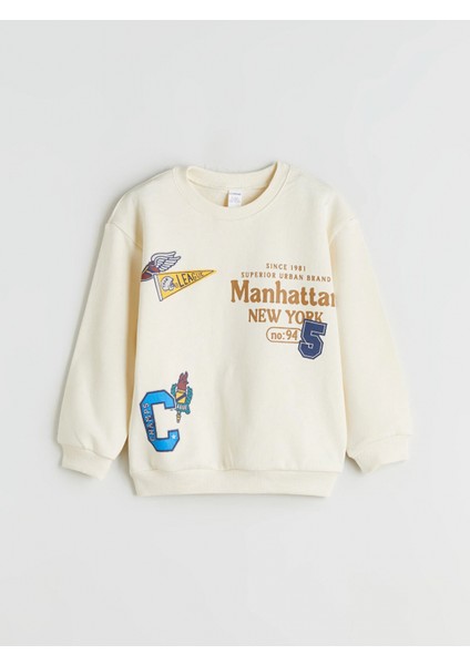 Lcw Kids Bej Bisiklet Yaka Erkek Çocuk Sweatshirt ve Eşofman Alt fiyatları