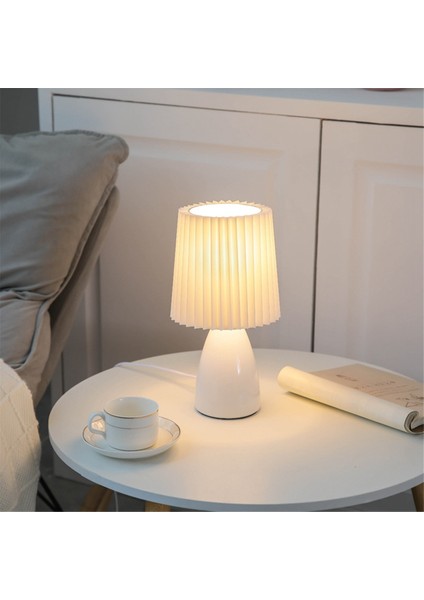 USB Retro Pileli Lamba Masa Masası Sevimli Masa Lambası Yatak Odası için Postasız Yatak Lambası Deco LED Açık Beyaz (Yurt Dışından) indirimleri
