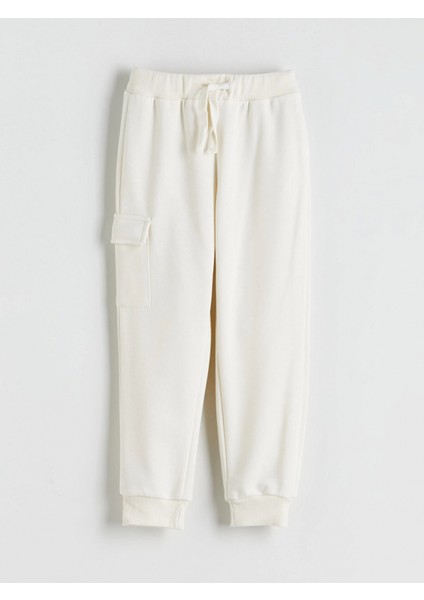 Lcw Kids Bej Beli Lastikli Basic Erkek Çocuk Eşofman Alt 2'li modelleri