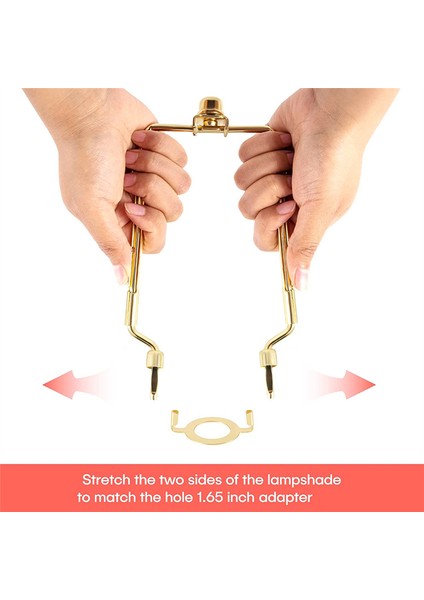 7inch Lamba Gölge Arp Tutucu Ayarlanabilir Lamba Arp Kiti E14, E26, E27 Işık Taban Adaptörü Altın Korna Çerçevesi Laboratür Braketi (Yurt Dışından) fiyatları