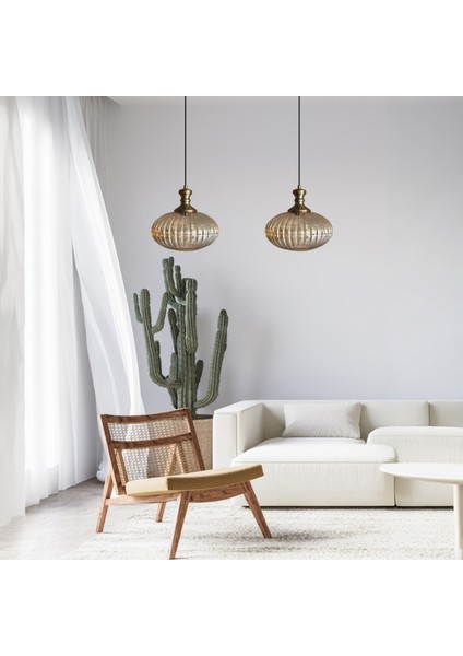 Elegant Cam Bal Rengi Ikili Avize Eskitme Tokmak Başlık Sarkıt Lamba Restoran Salon Aydınlatma modelleri