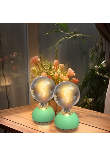 Cam LED Masa Lambası Döküm Verilebilir Masa Lambası Ampul Şekilli Masa Lambası Kapalı Dekor Yatak Odası Masa Lambası Beyaz (Yurt Dışından) fırsatları