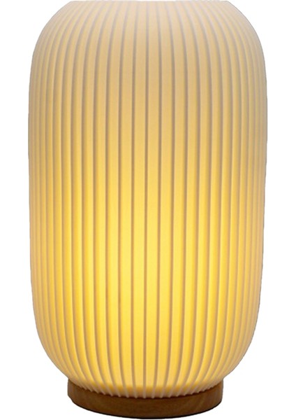 Onlanda Lambası Için Başucu Lambaları Vintage Çizgili Küçük Gece Işık Lambası Çalışma ve Dekorasyon, Düz Çizgi (Yurt Dışından) fırsatları