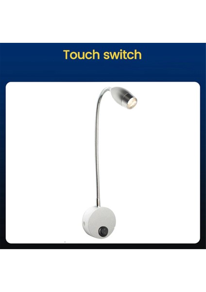 Okuma Işık LED Hortum Spot Hortum Hortum Duvar Lambası Boyu Lambası Başucu Için Touch Kontrolü Okuma Sıcak Işık Au Fiş (Yurt Dışından) modelleri