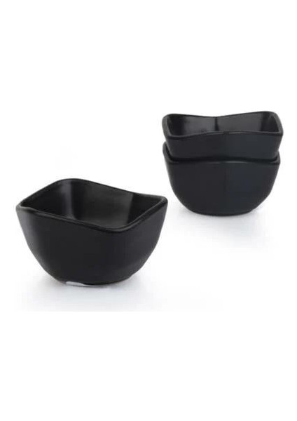 Mat Siyah Lilyum 4'lü Çerezlik 11CM