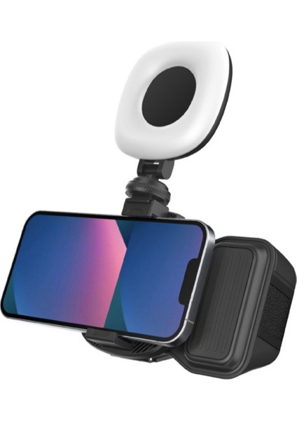 Telefon Bluetooth El Tipi Sefile Çubuk Sap Stabilizatör Vlog Selfie Dolgu Hafif Fotoğrafçılığı Aksesuarları Siyah ile Siyah (Yurt Dışından)