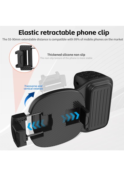 Telefon Bluetooth El Tipi Sefile Çubuk Sap Stabilizatör Vlog Selfie Dolgu Hafif Fotoğrafçılığı Aksesuarları Siyah ile Siyah (Yurt Dışından) fiyatları