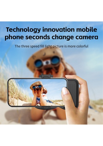 Telefon Bluetooth El Tipi Sefile Çubuk Sap Stabilizatör Vlog Selfie Dolgu Hafif Fotoğrafçılığı Aksesuarları Siyah ile Siyah (Yurt Dışından) modelleri